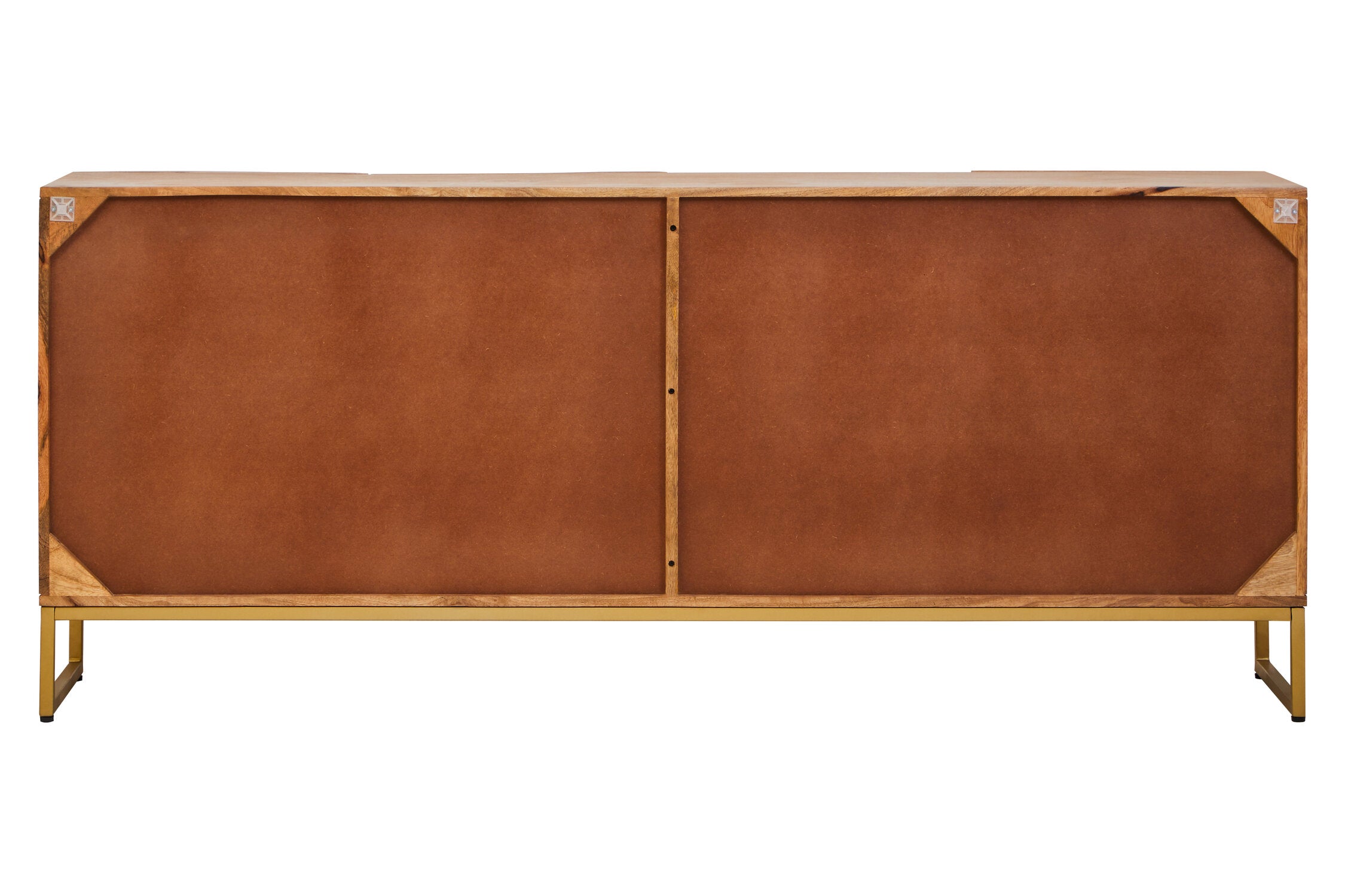 Image of Teora Mango Wood Paper Rope Detail Four Door Sideboard