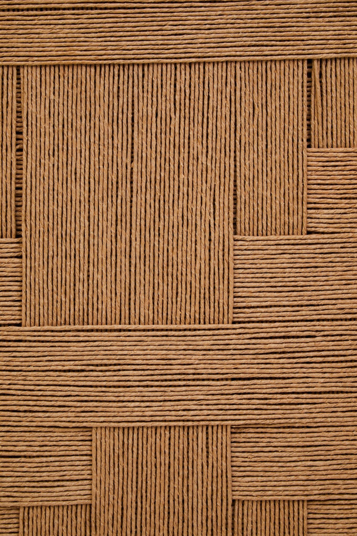 Image of Teora Mango Wood Paper Rope Detail Four Door Sideboard