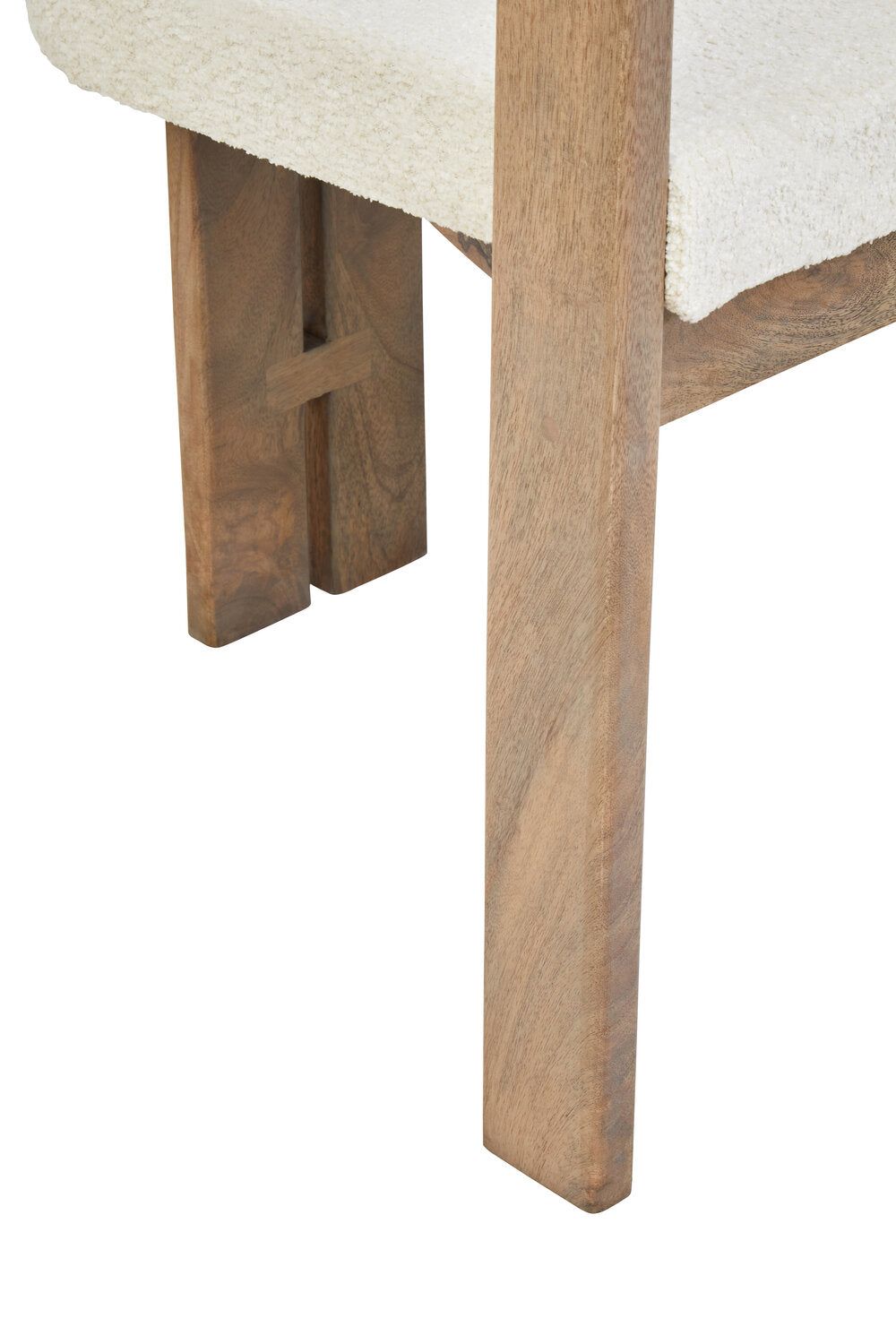 Image of Torello Grey Mango Wood Chair - Macro