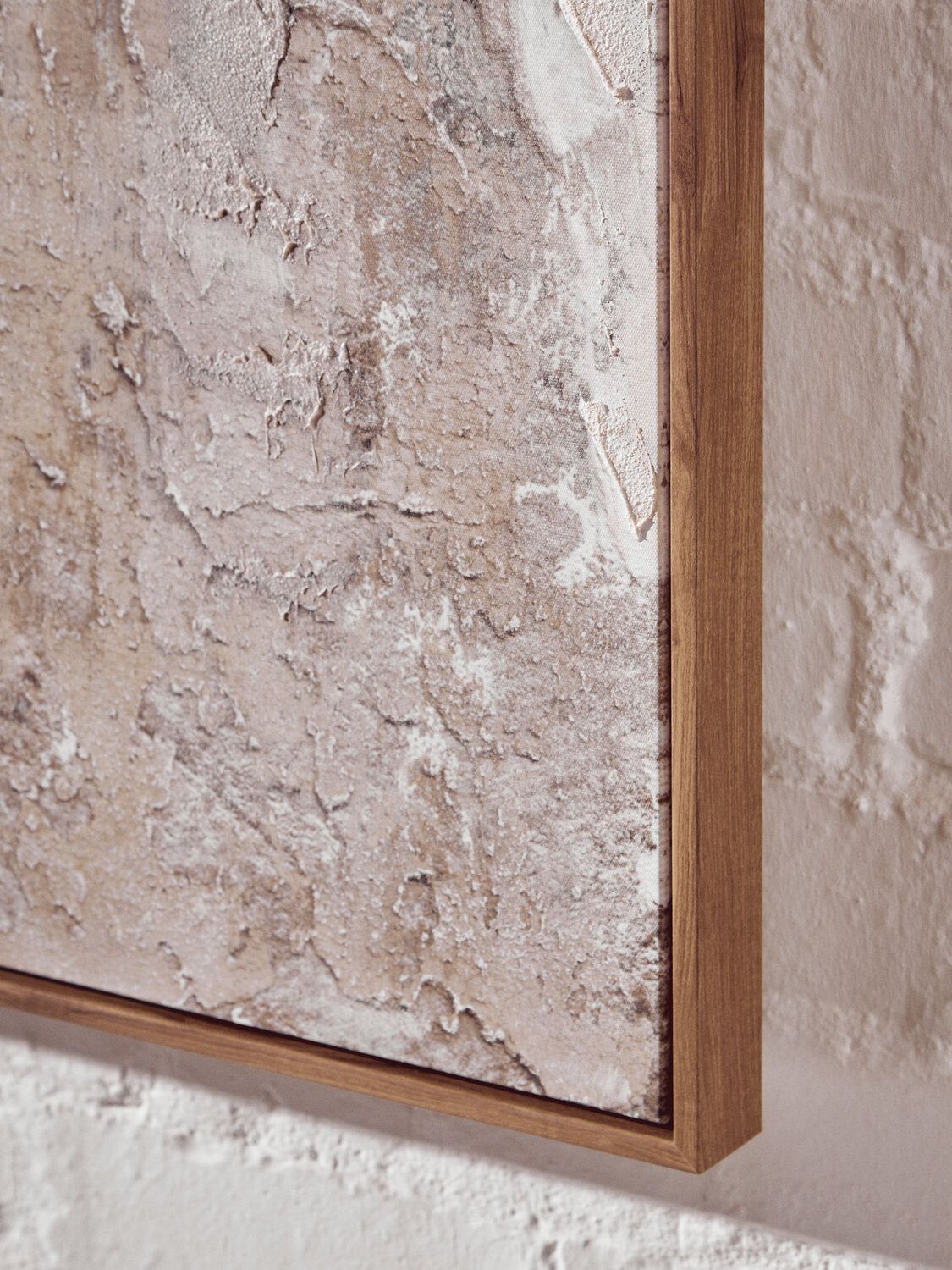 Image of Astratto Set of 2 Neutral Tones Textured Wall Art