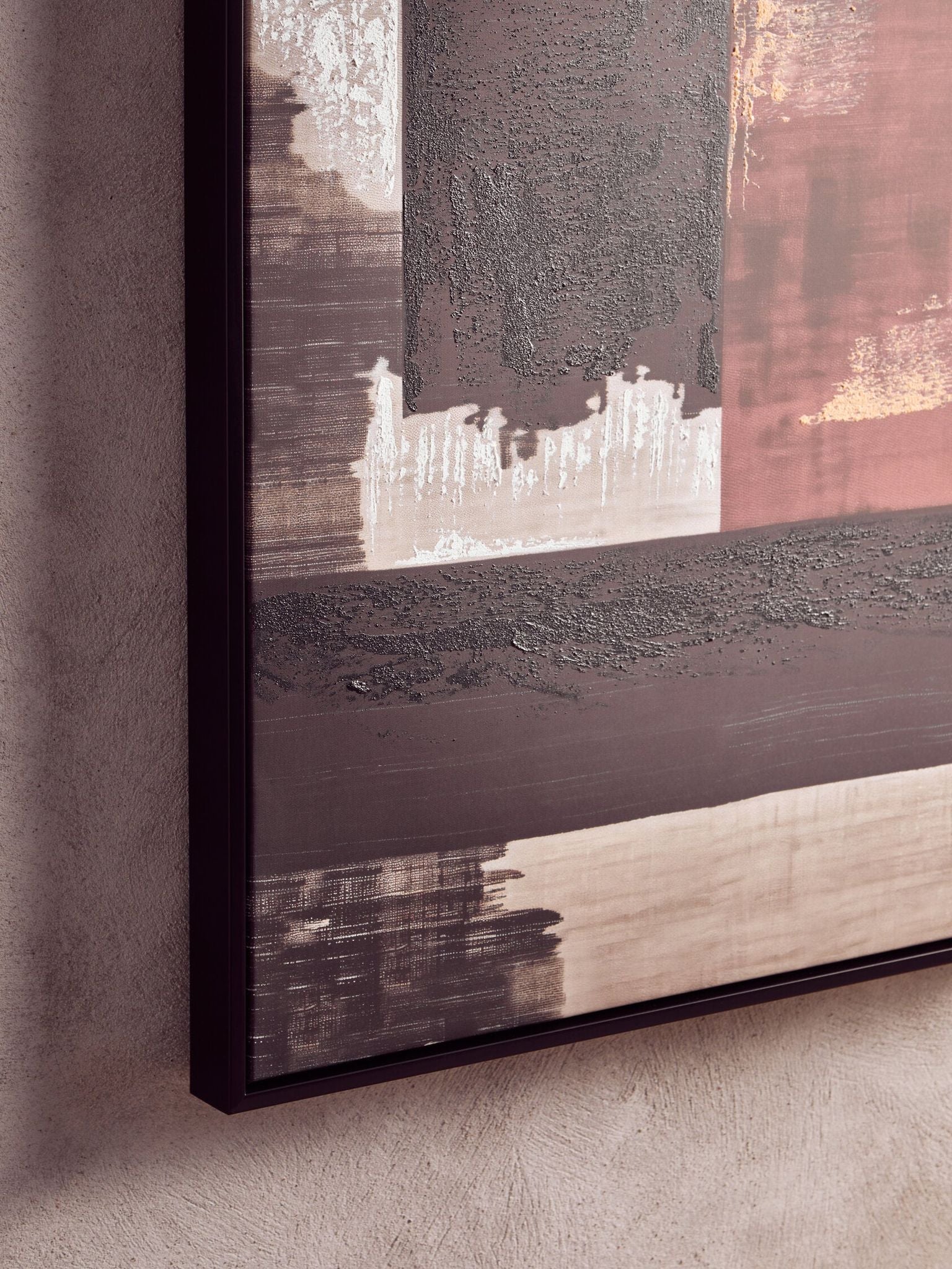 Image of Astratto Set of 2 Geometric Abstract Canvas Wall Art