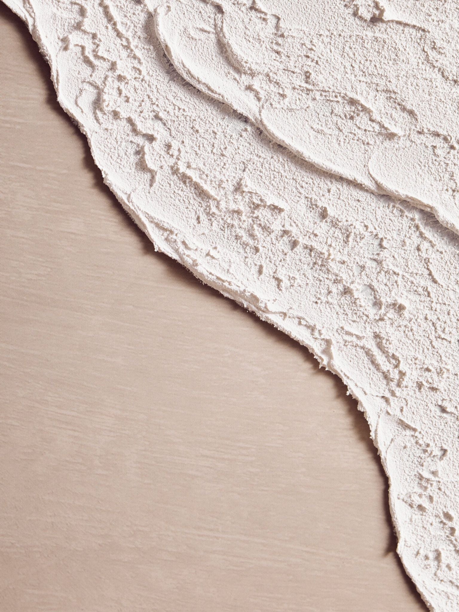 Image of Astratto Canvas Natural and White Textured Plaster Wall Art