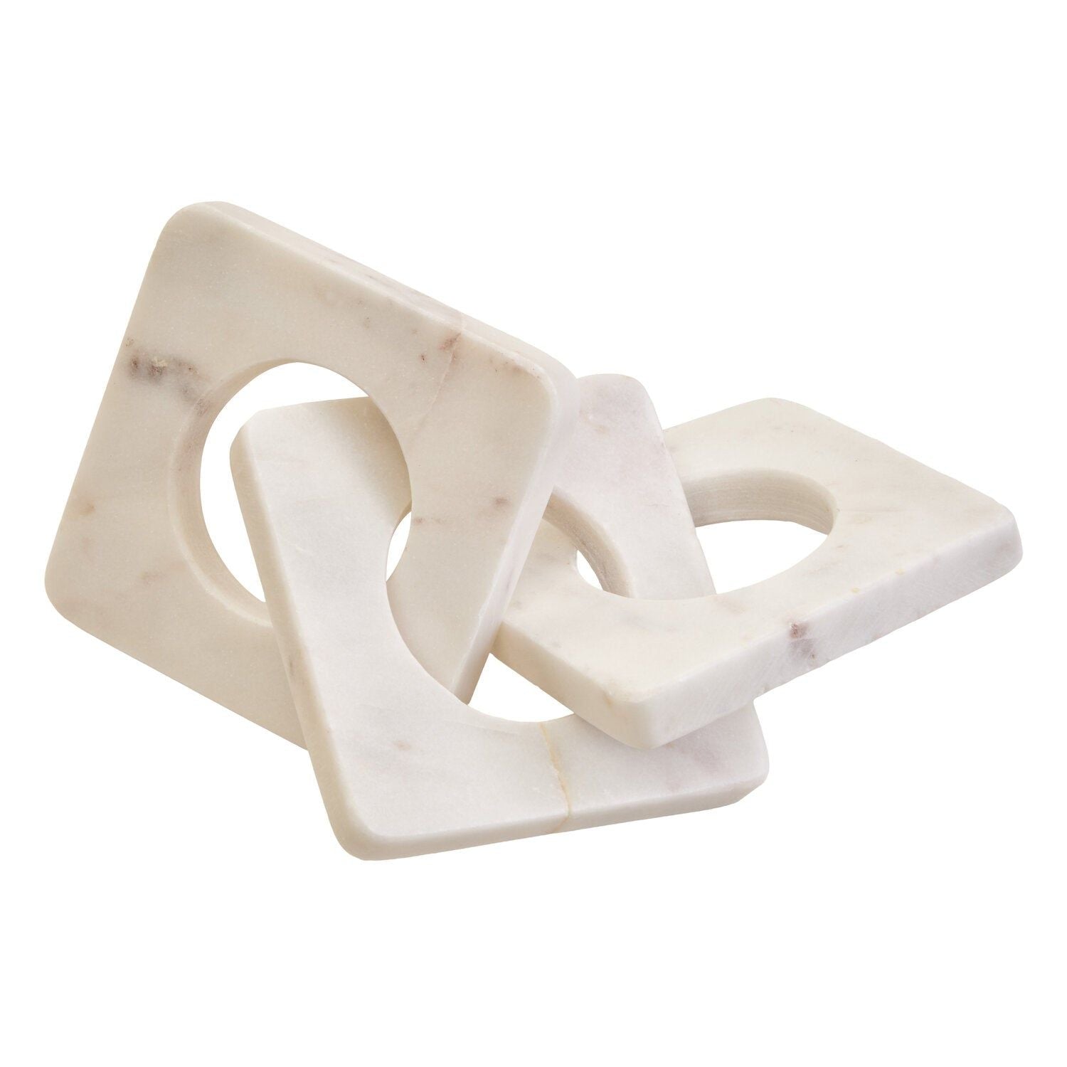 Image of Nason White Marble Three Link Chain - Main