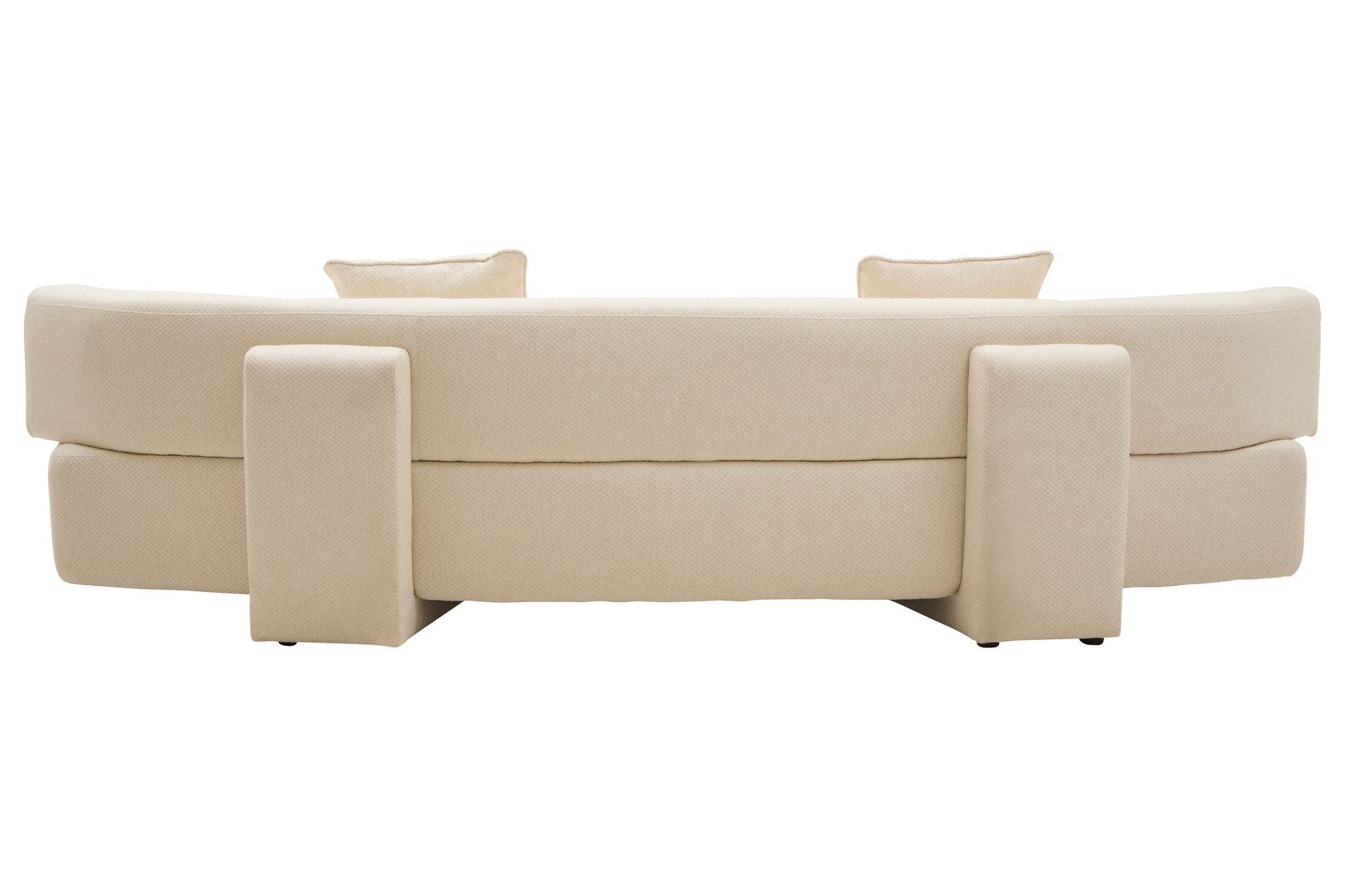 Image of Ozzano Cream Linen 3 Seater Sofa