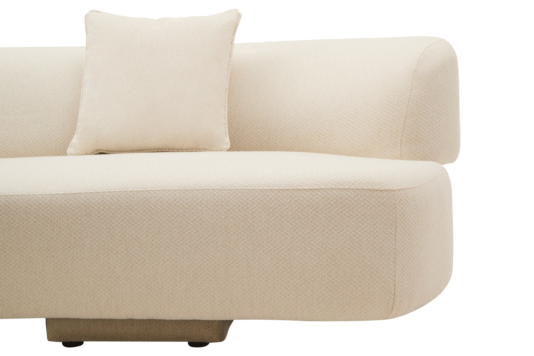 Image of Ozzano Cream Linen 3 Seater Sofa
