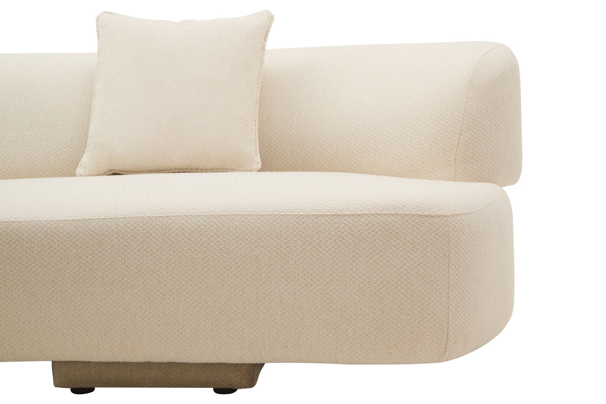 Image of Ozzano Cream Linen 3 Seater Sofa