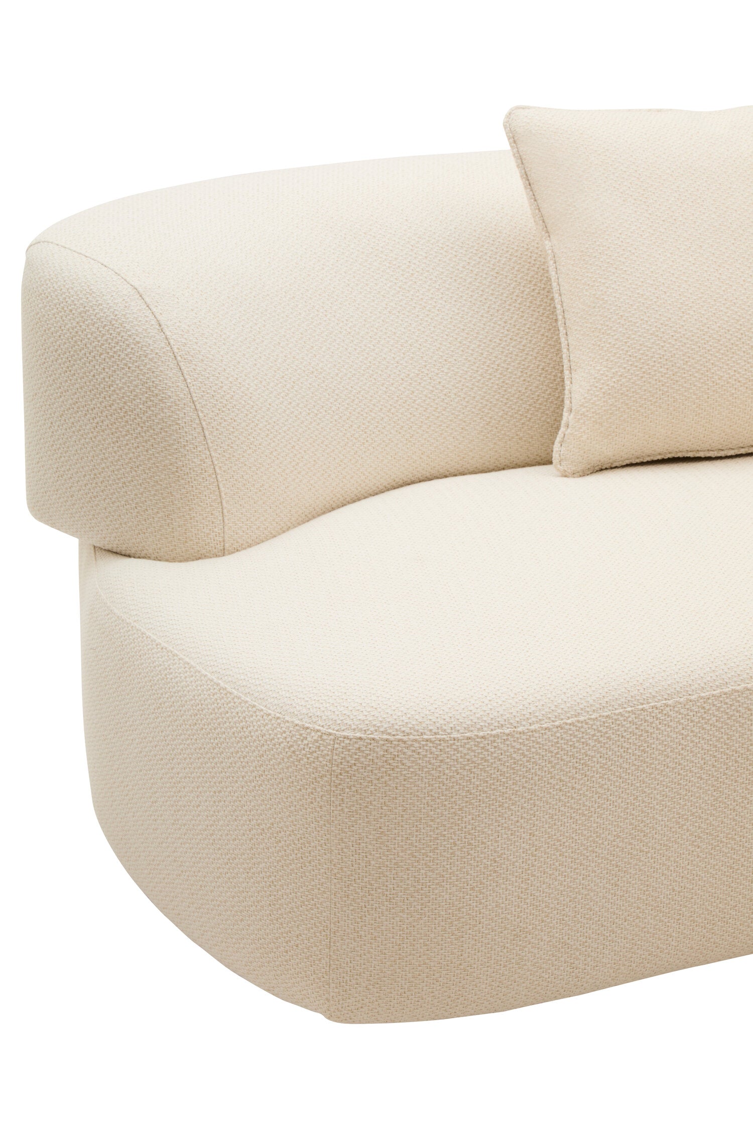 Image of Ozzano Cream Linen 3 Seater Sofa