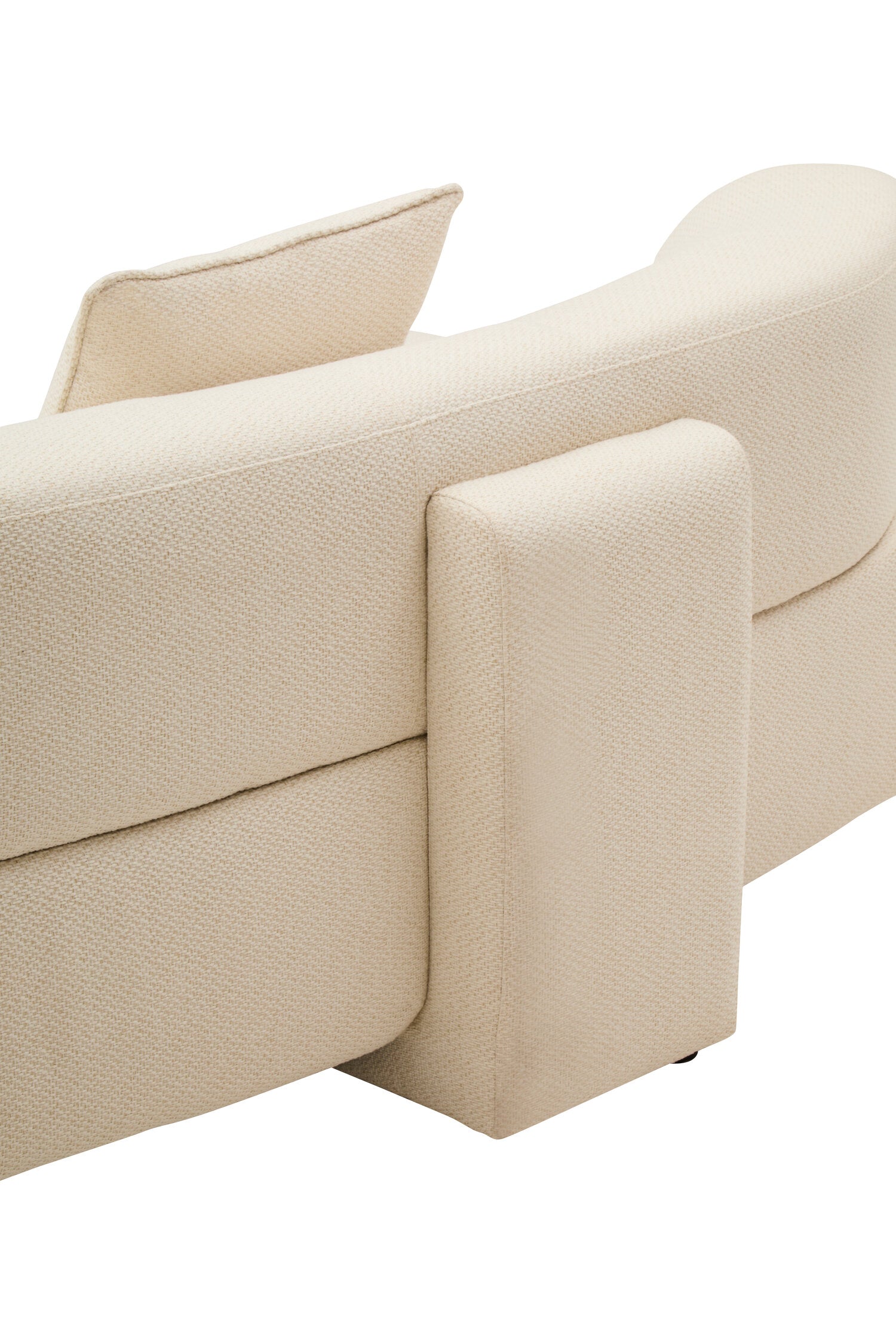 Image of Ozzano Cream Linen 3 Seater Sofa