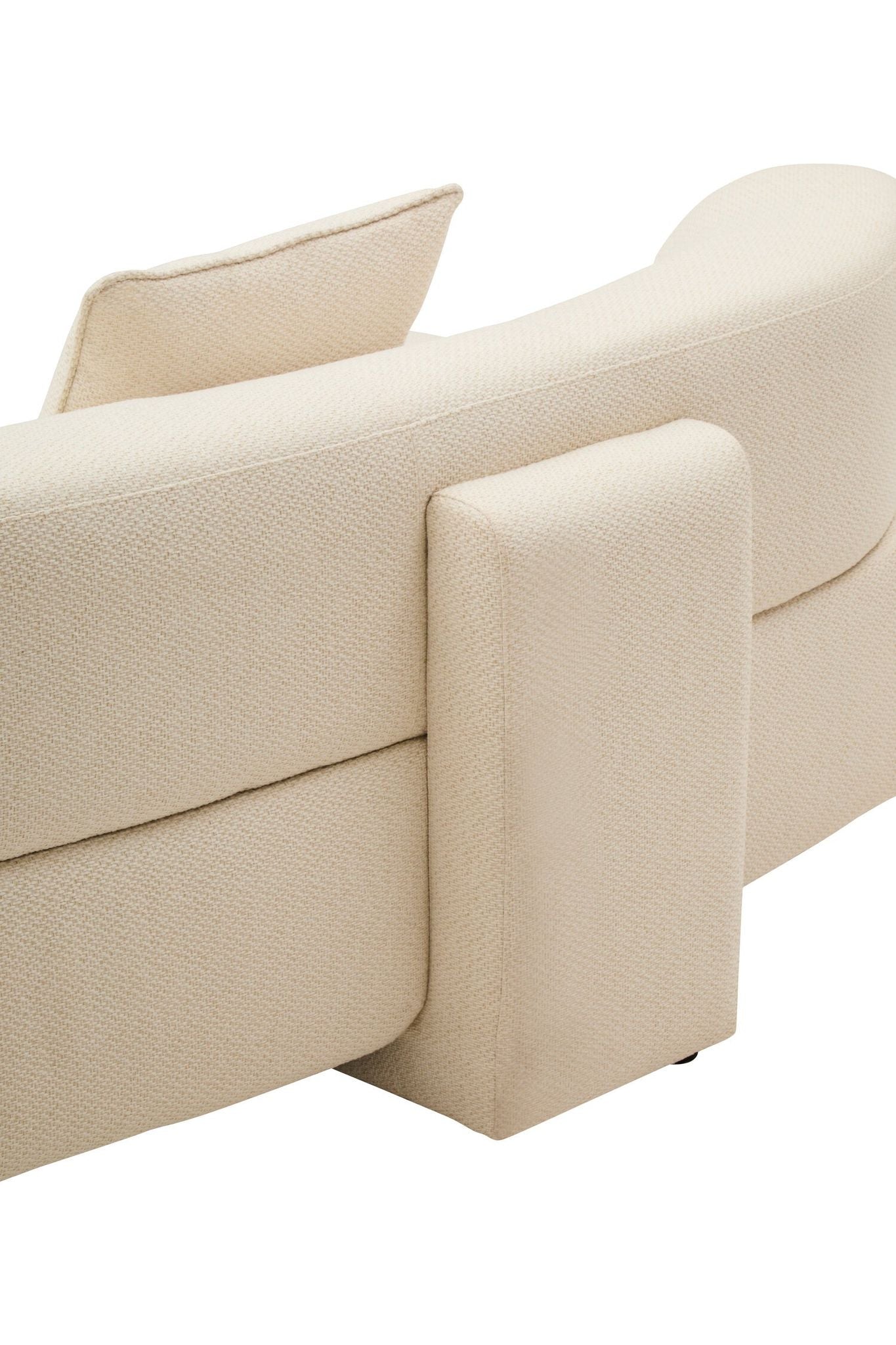 Image of Ozzano Cream Linen 3 Seater Sofa