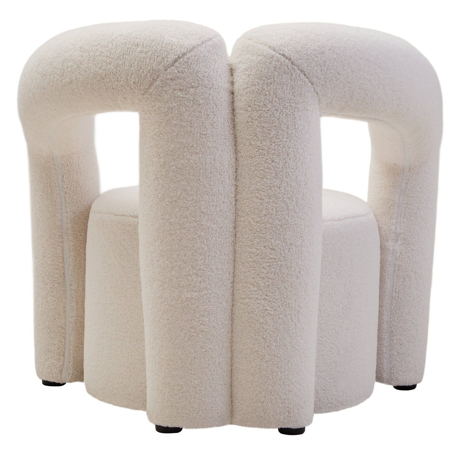Image of Davina Ivory Boucle Statement Chair - Additional