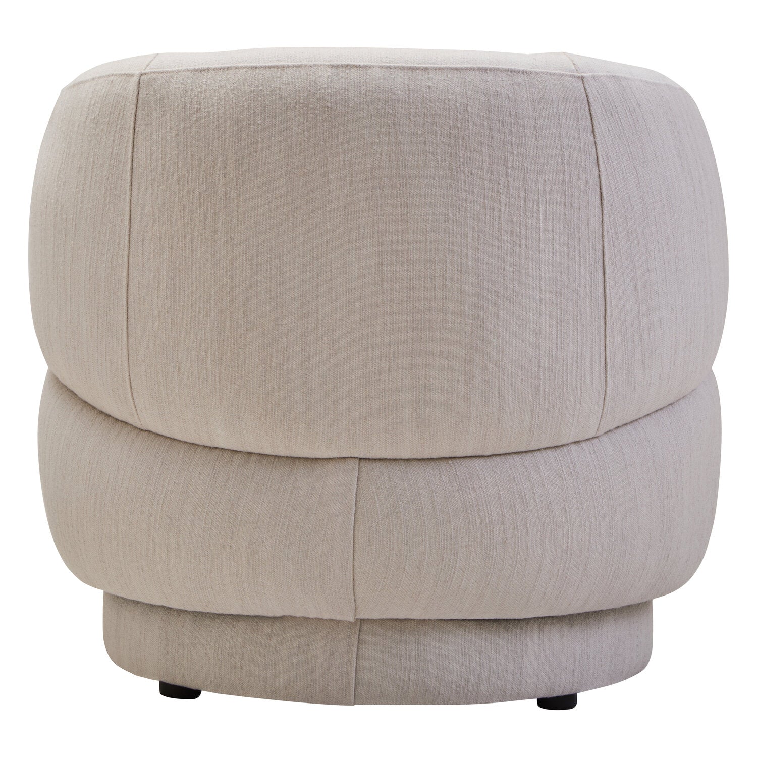 Image of Dale Ivory Linen Curved Chair