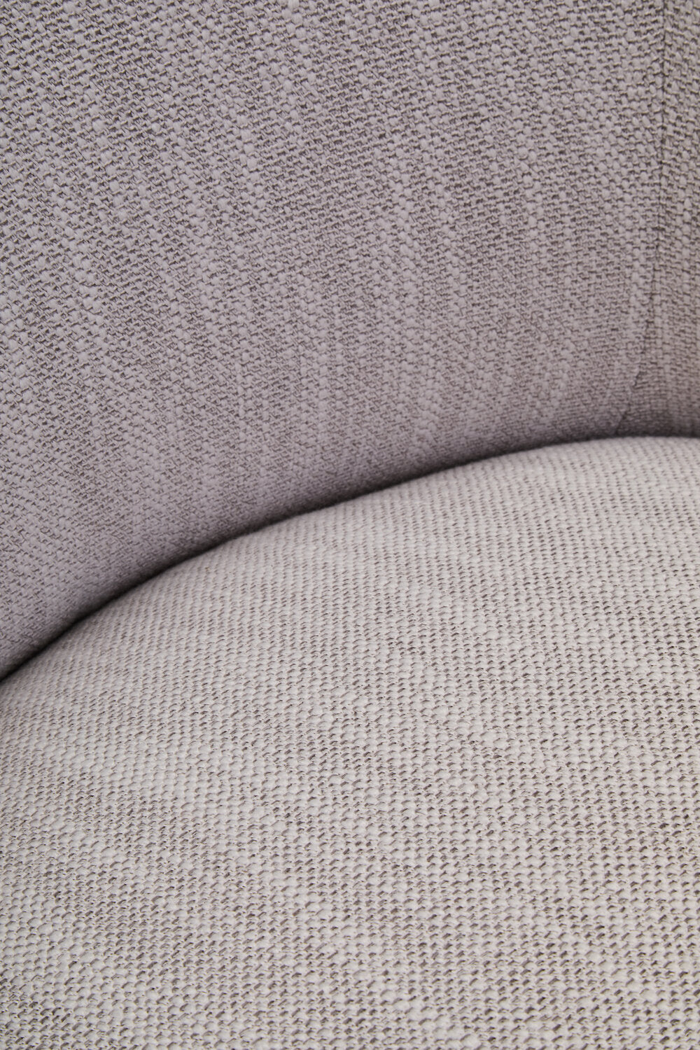 Image of Bordo Textured Grey Curved Swivel Chair - Macro