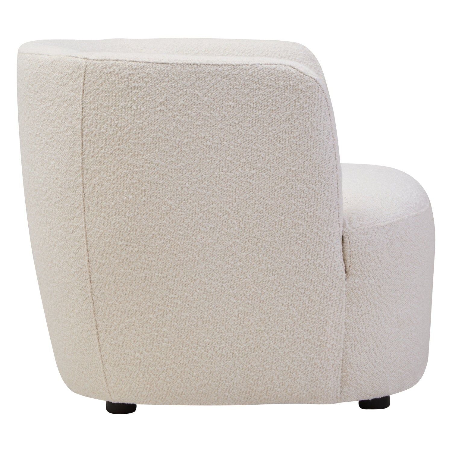 Image of Bruge Textured Cream Curved Chair - Additional