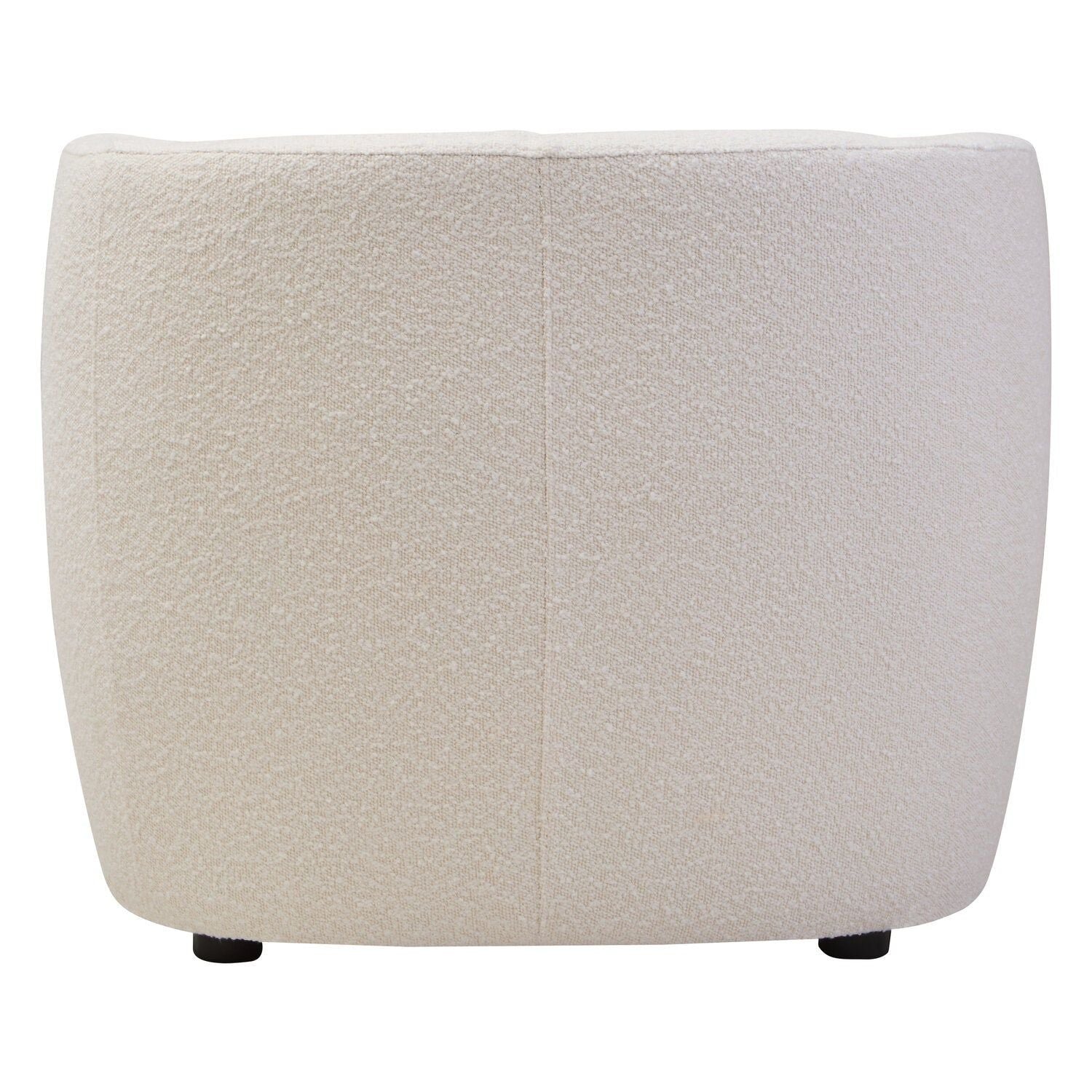 Image of Bruge Textured Cream Curved Chair - Additional