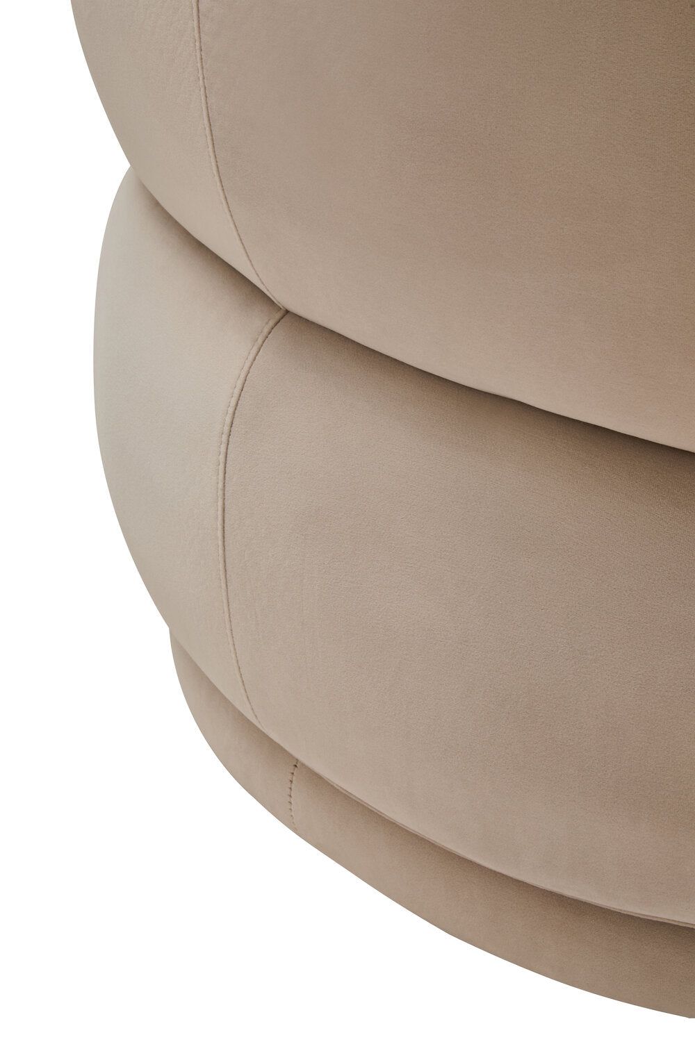 Image of Darla Stone Velvet Curved Chair - Macro