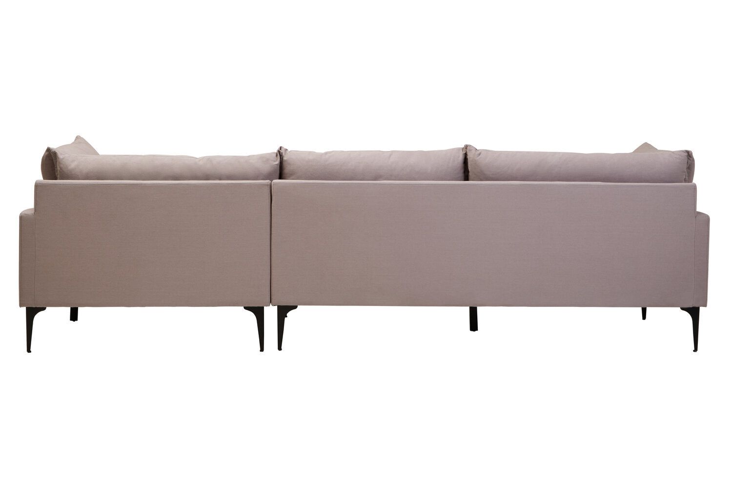 Image of Troyes Grey Three Seat Right Chaise Sofa