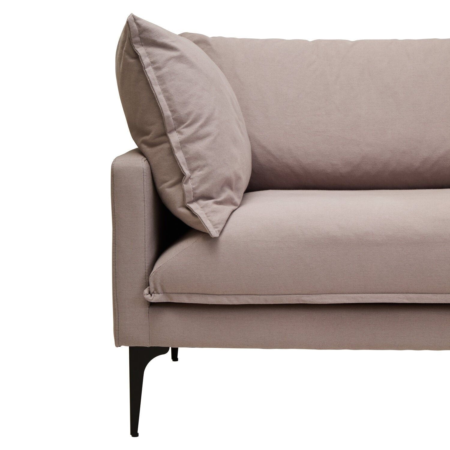 Image of Troyes Grey Three Seat Right Chaise Sofa