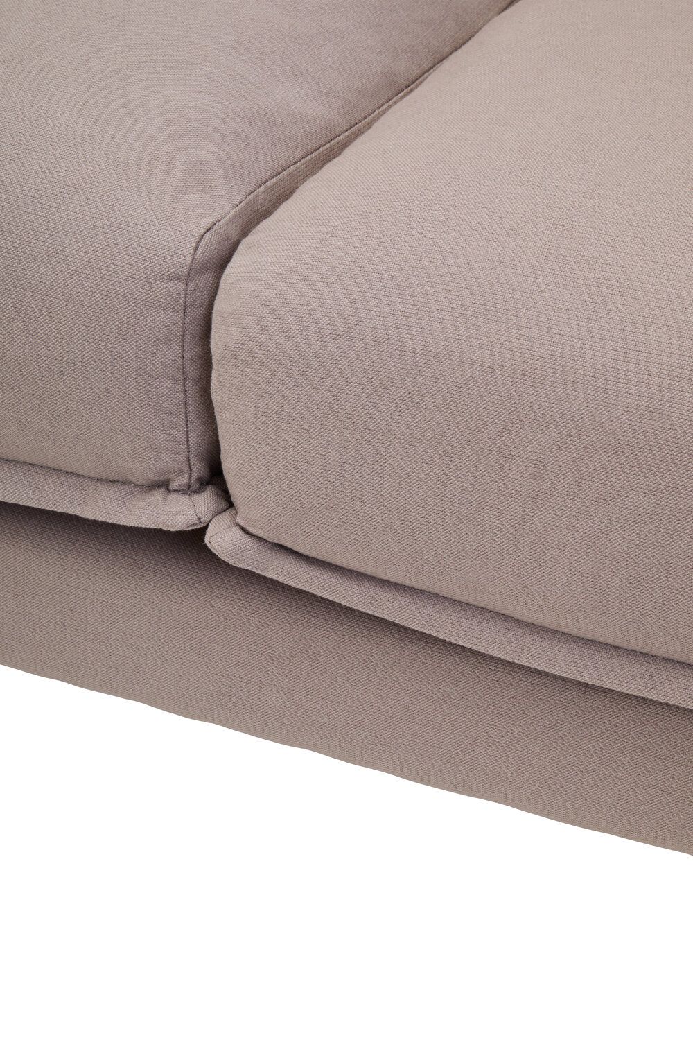 Image of Troyes Grey Three Seat Right Chaise Sofa