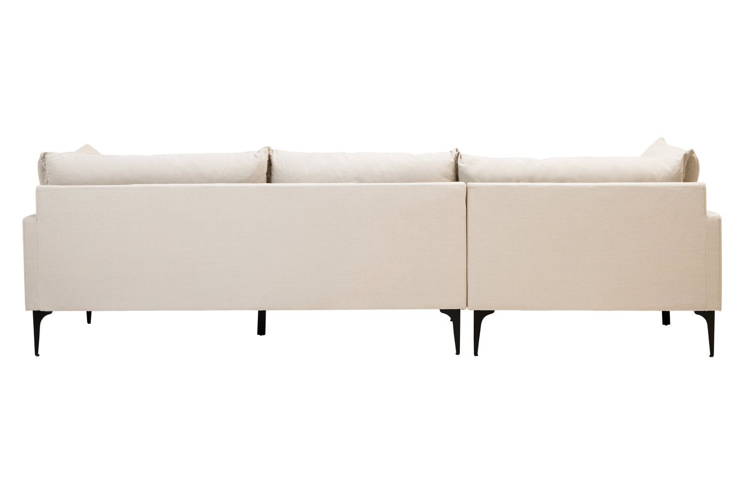 Image of Troyes Cream Three Seat Left Chaise Sofa