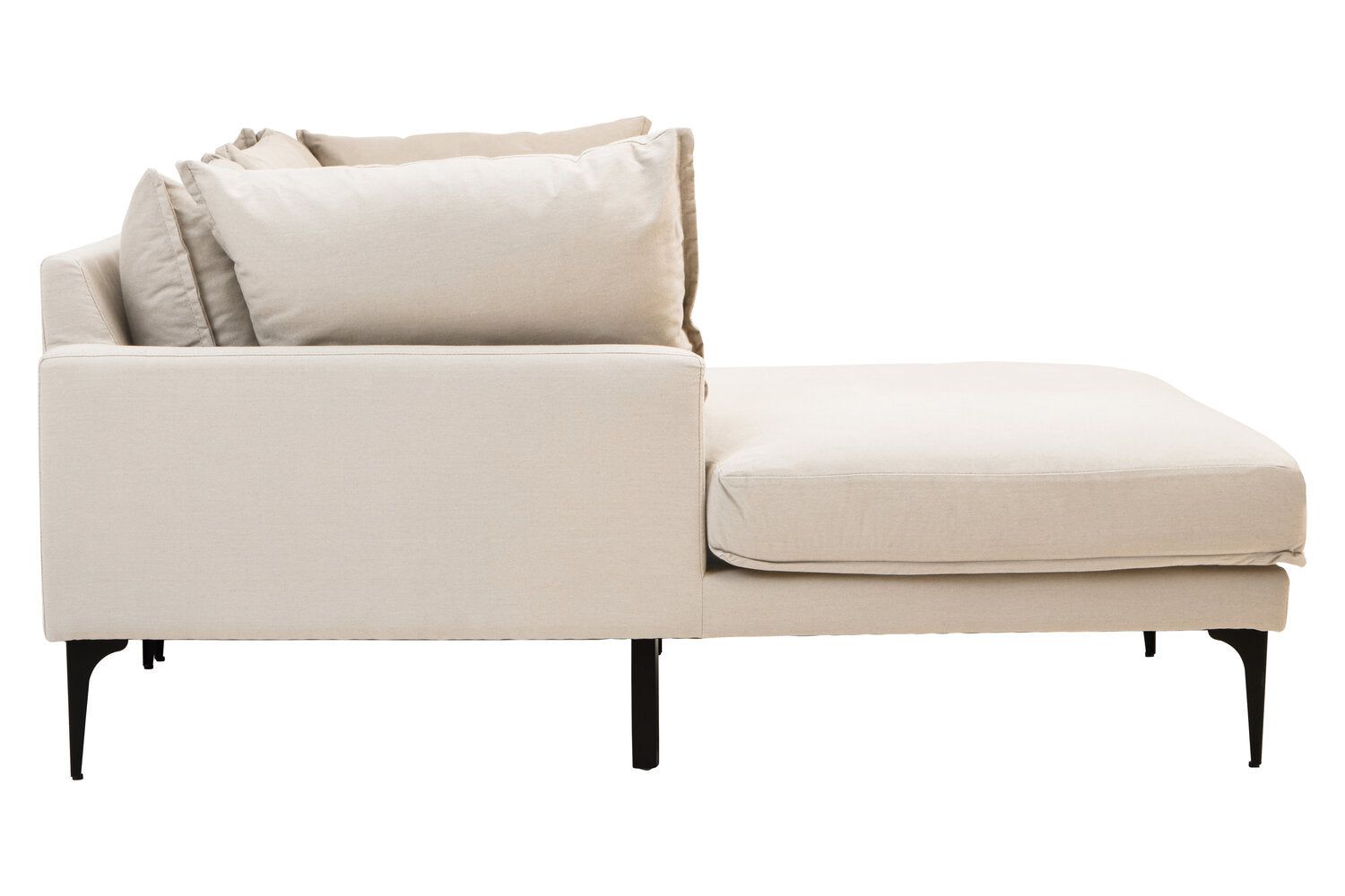 Image of Troyes Cream Three Seat Left Chaise Sofa