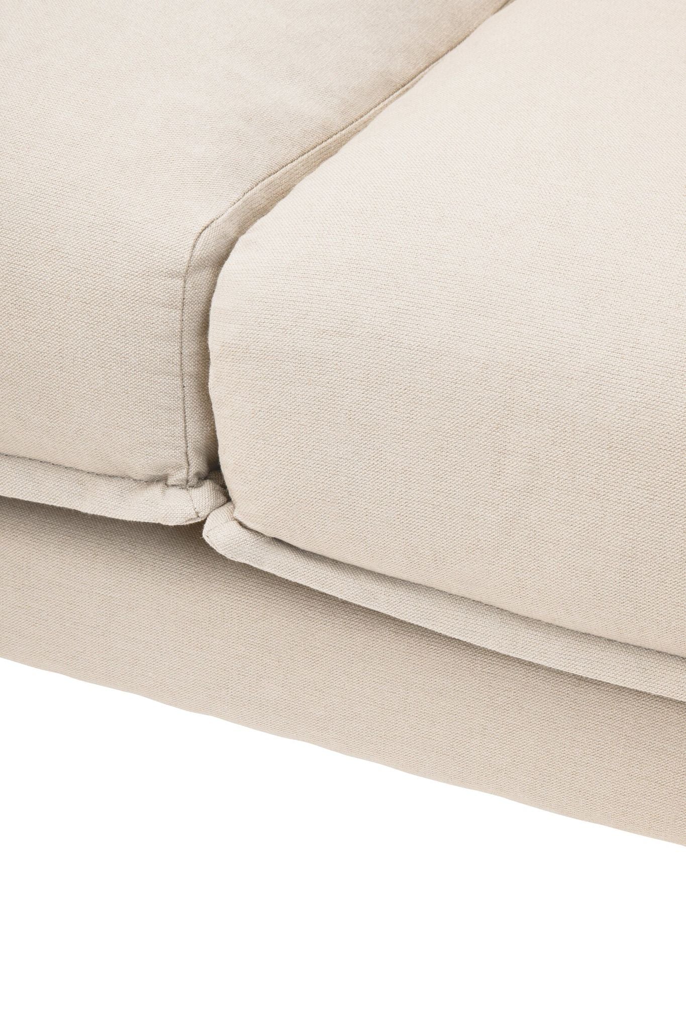 Image of Troyes Cream Three Seat Right Chaise Sofa