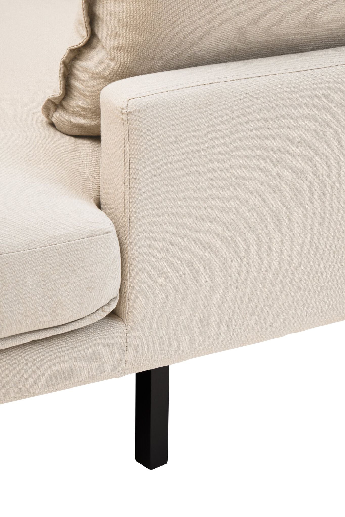 Image of Troyes Cream Three Seat Right Chaise Sofa