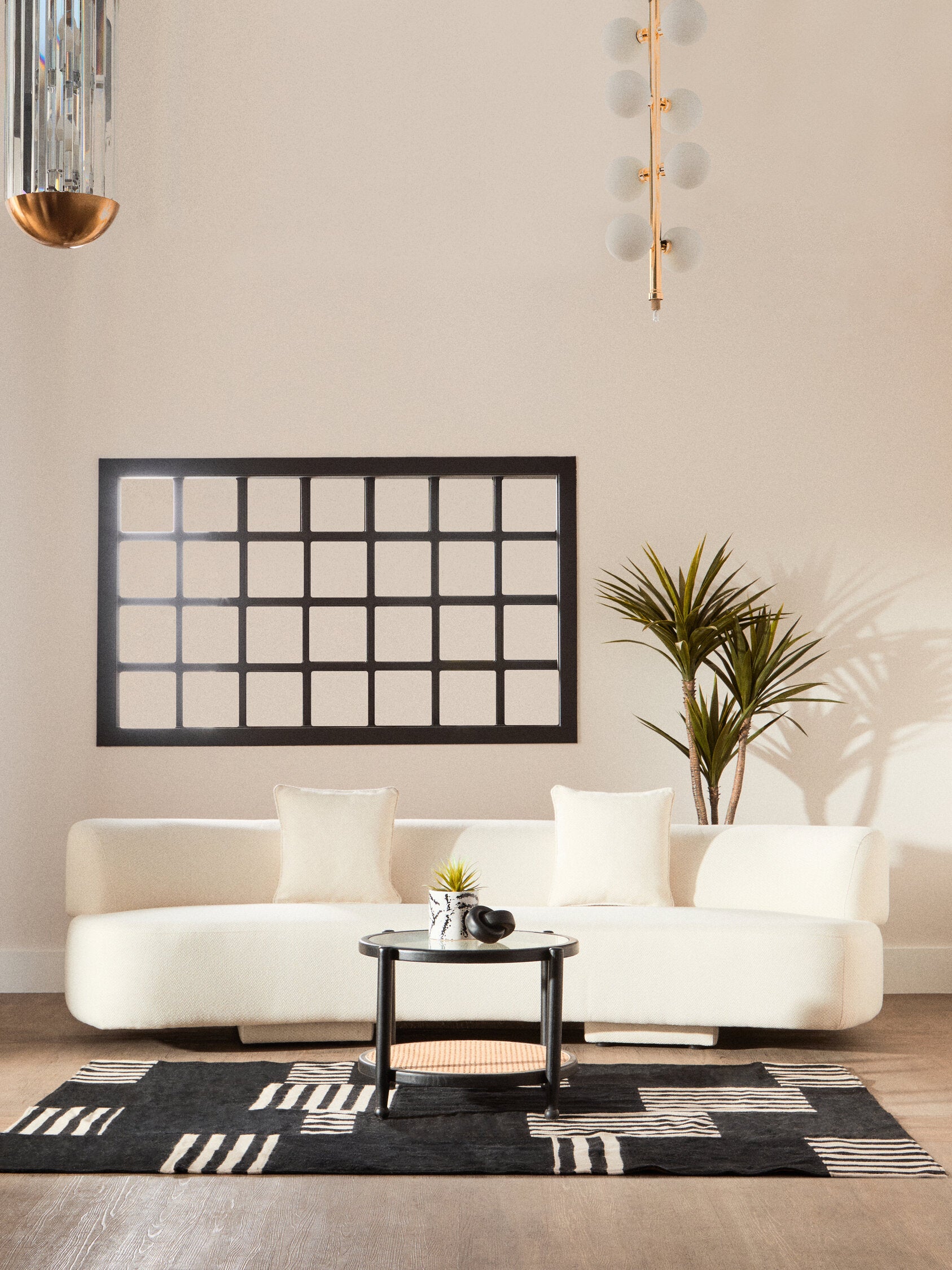 Image of Ozzano Cream Linen 3 Seater Sofa