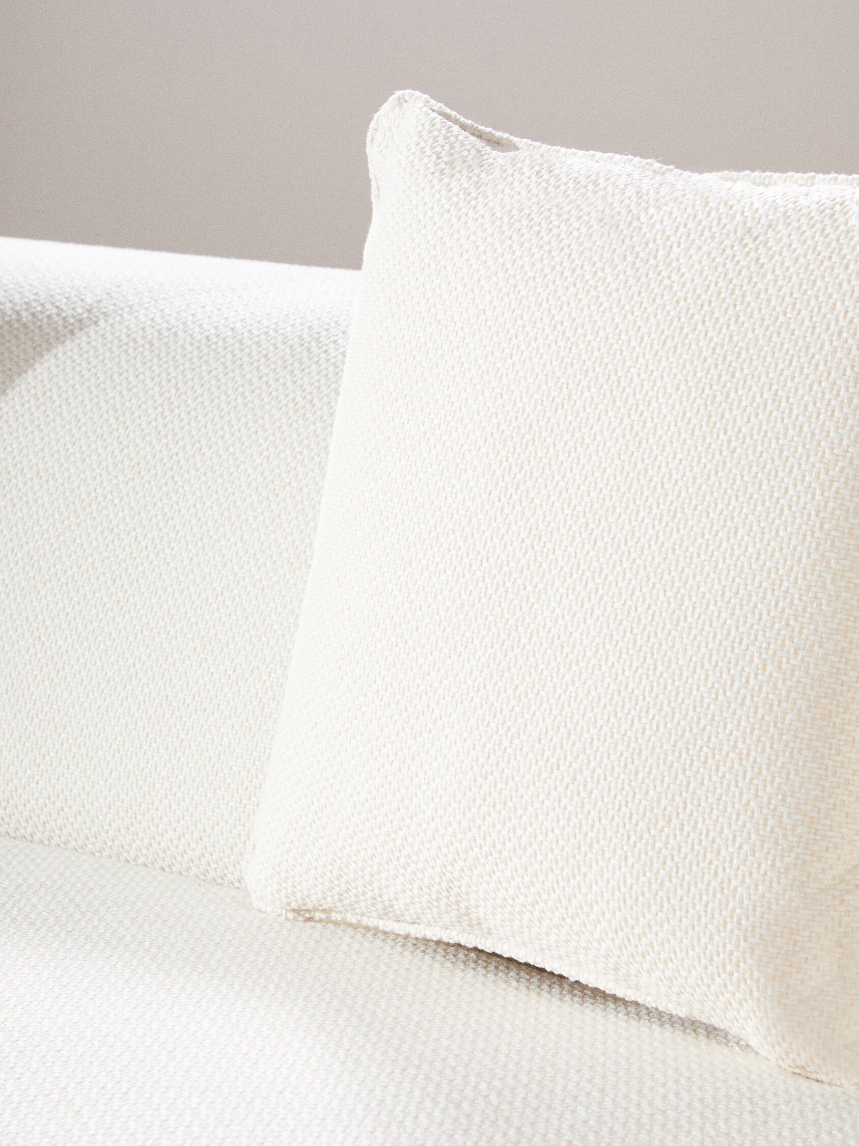 Image of Ozzano Cream Linen 3 Seater Sofa