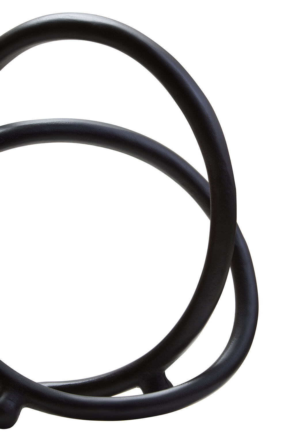 Image of Prato Matte Black Nickel Finish Twist Sculpture - Macro