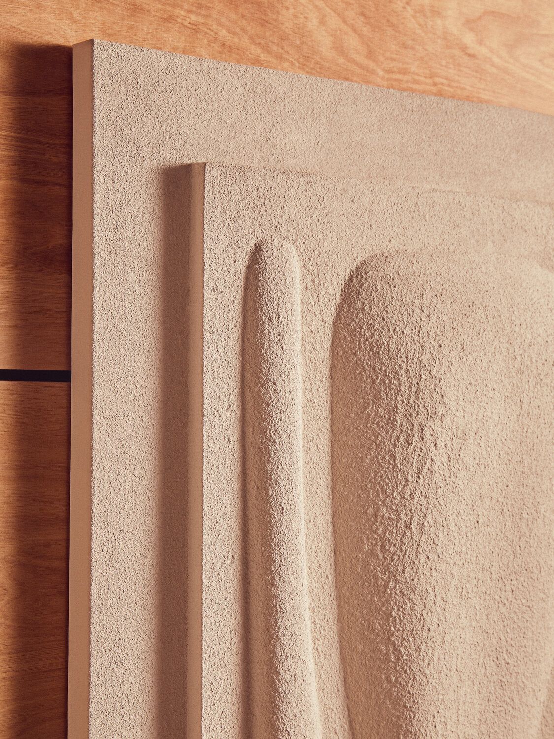 Image of Astratto 3D Cream Wall Art - Lifestyle