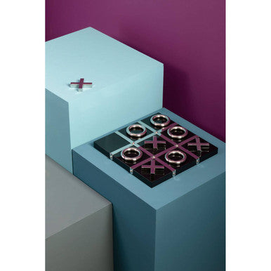 Image of Flos Black And Silver Tic Tac Toe Game