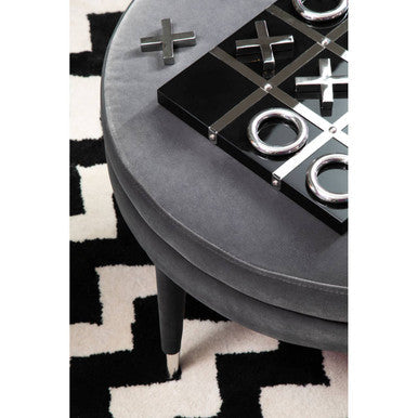 Image of Flos Black And Silver Tic Tac Toe Game