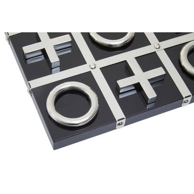 Image of Flos Black And Silver Tic Tac Toe Game