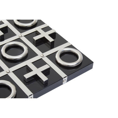 Image of Flos Black And Silver Tic Tac Toe Game