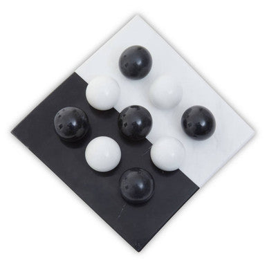 Image of Flos Black And White Tic Tac Toe Marble Game