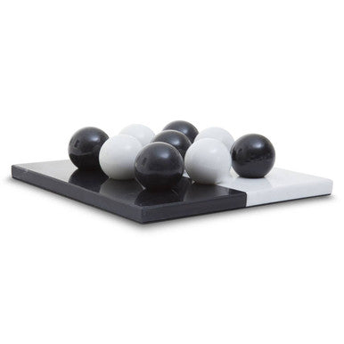 Image of Flos Black And White Tic Tac Toe Marble Game