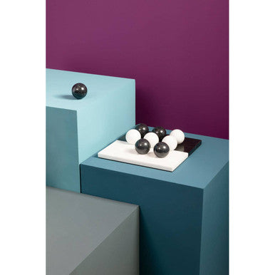 Image of Flos Black And White Tic Tac Toe Marble Game