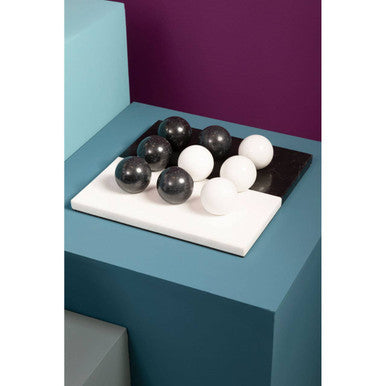 Image of Flos Black And White Tic Tac Toe Marble Game