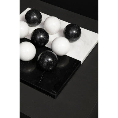 Image of Flos Black And White Tic Tac Toe Marble Game