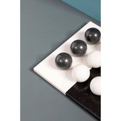 Image of Flos Black And White Tic Tac Toe Marble Game