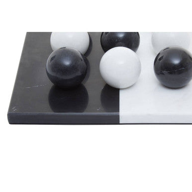 Image of Flos Black And White Tic Tac Toe Marble Game
