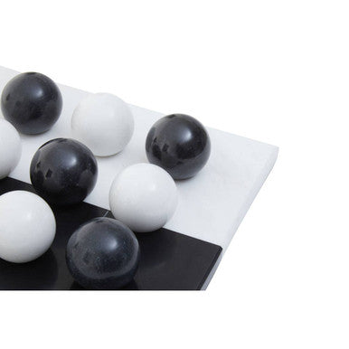 Image of Flos Black And White Tic Tac Toe Marble Game
