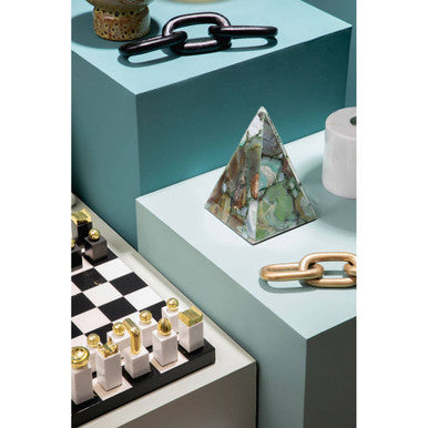 Image of Flos Marble And Wood Chess Set