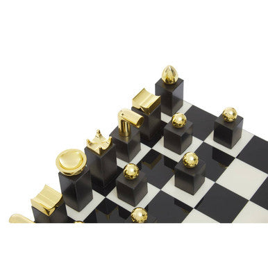 Image of Flos Marble And Wood Chess Set