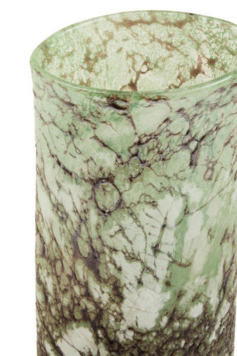 Image of Harri Small Glass Marble Effect Vase