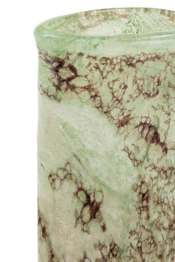 Image of Harri Large Glass Marble Effect Vase
