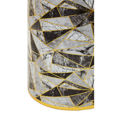 Image of Doria Large Marble Effect Pattern Ceramic Jar