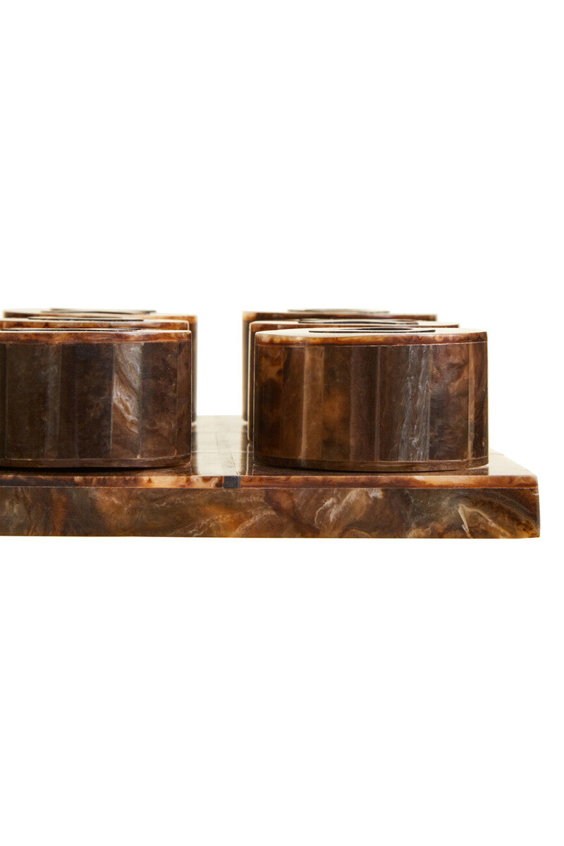 Image of Churchill Games Brown And Black Finish Noughts And Crosses