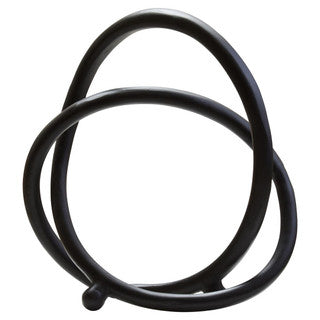 Image of Prato Matte Black Nickel Finish Twist Sculpture