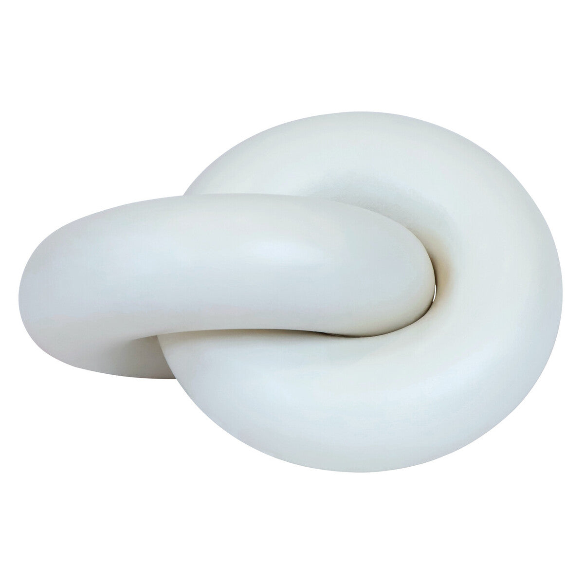 Image of Cato White Wood Small Knot Decor